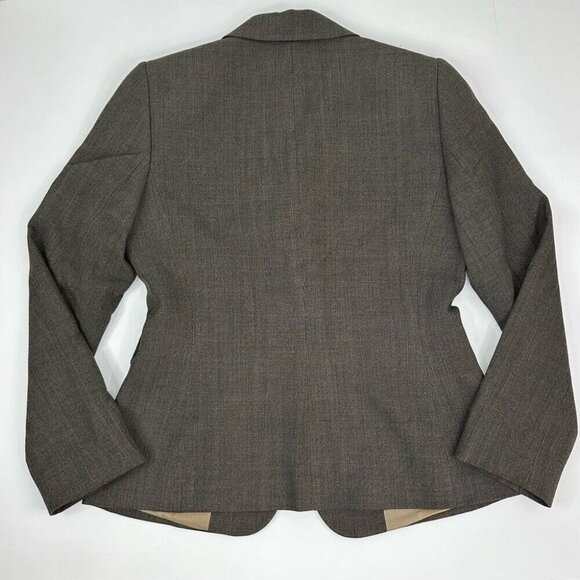 Tahari ASL Women's Brown Textured One Button Business Career Luxury Blazer 8/C38 - Picture 8 of 13